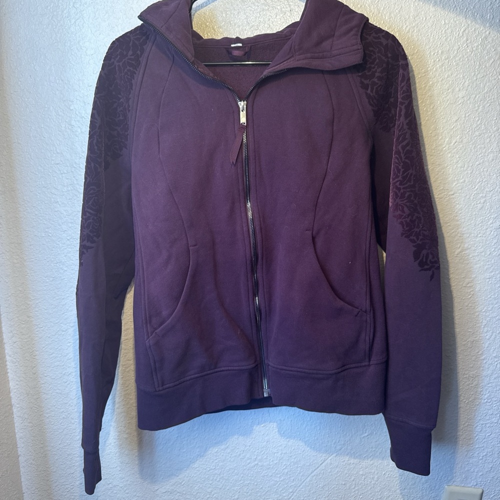 Lululemon velvet scuba Purple Zip-Front Hoodie Jacket